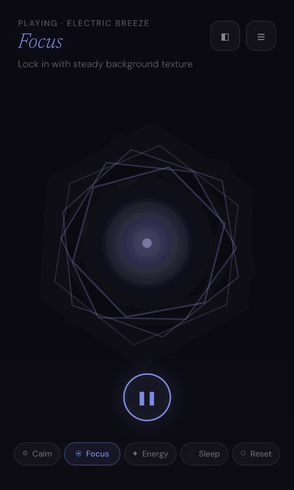 Geometric spiral visual